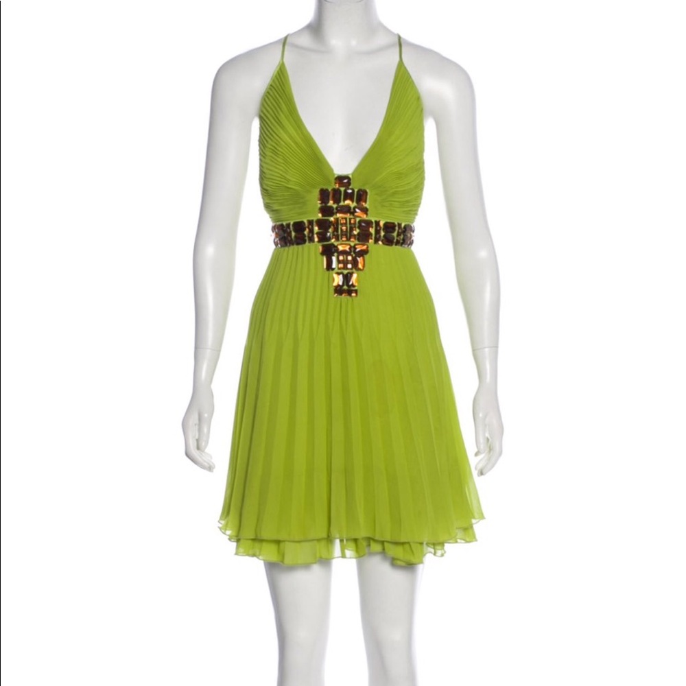 😍Just Cavalli Pleated Silk Dress 😍